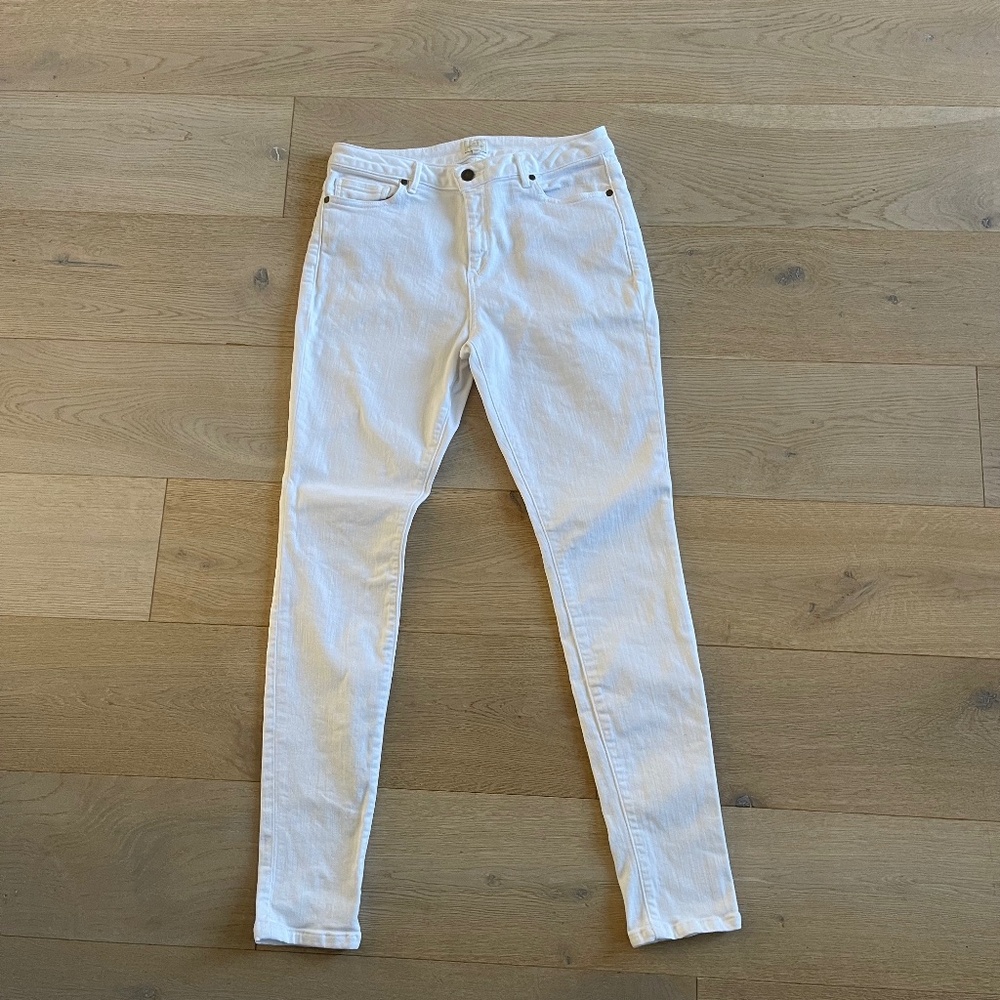 Ann Mashburn - White Skinny Jeans, Size 28